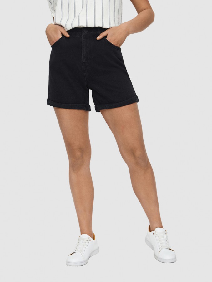 Shorts Woman Black Vero Moda