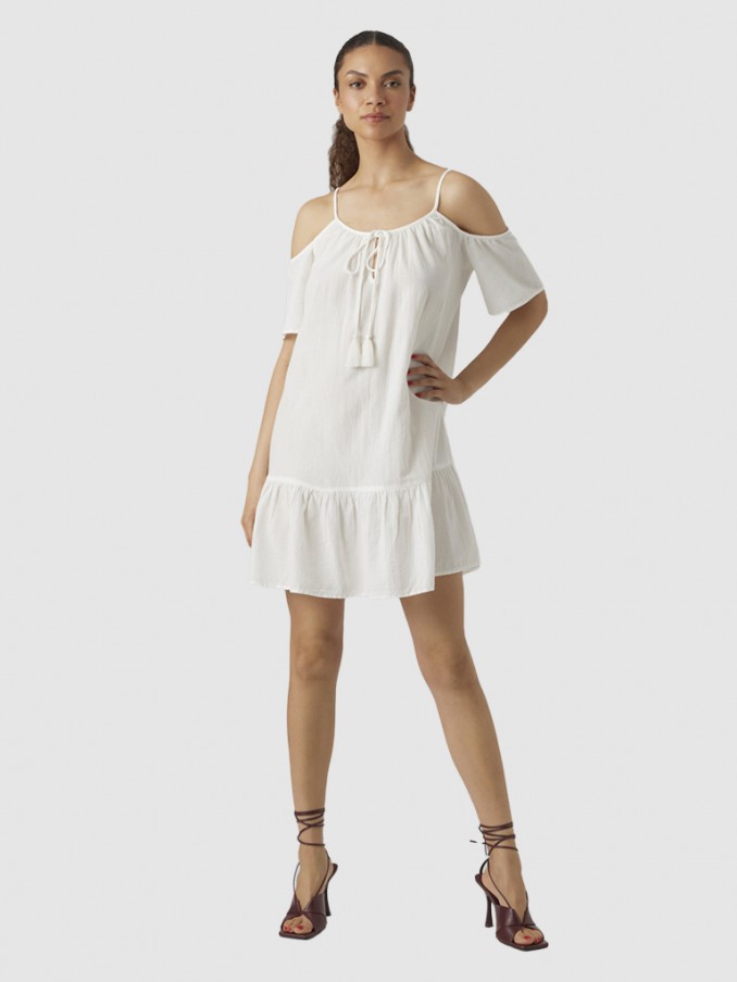 Dress Woman White Vero Moda