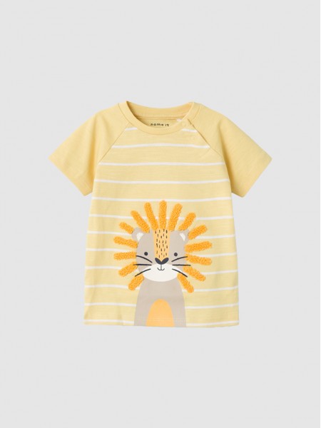 T-Shirt Baby Boy Yellow Name It