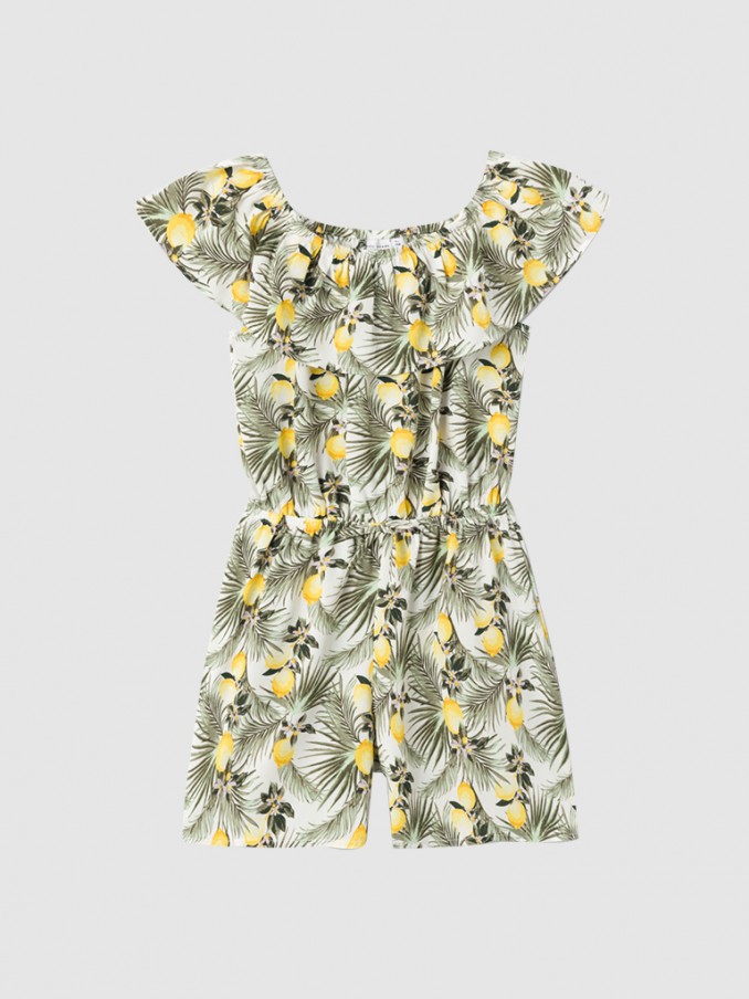 Overall Girl Print Name It