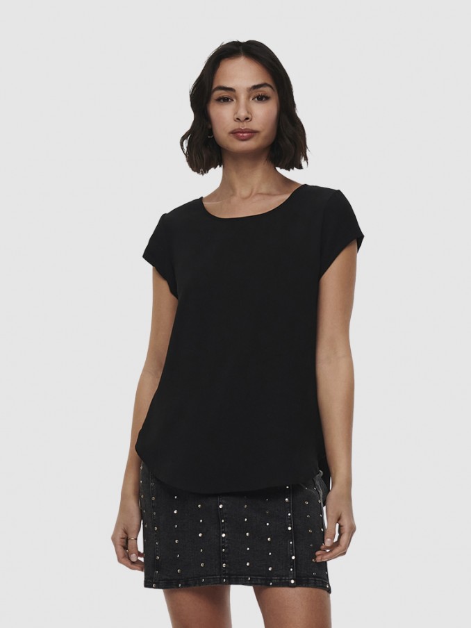 Camiseta Mujer Negro Only