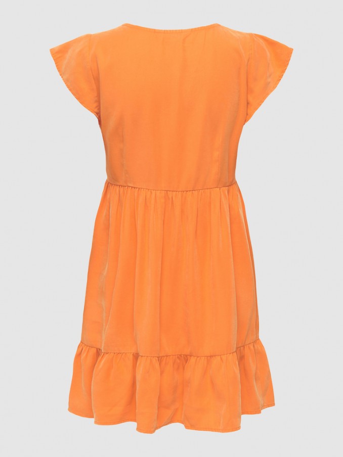 Vestido Mujer Naranja Only