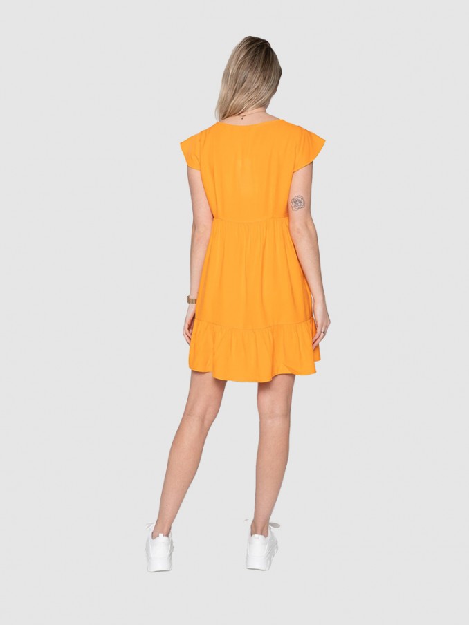 Vestido Mujer Naranja Only