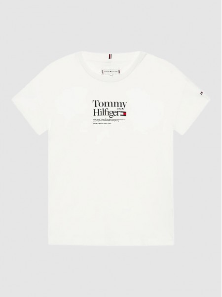 T-Shirt Girl White Tommy Jeans Kids