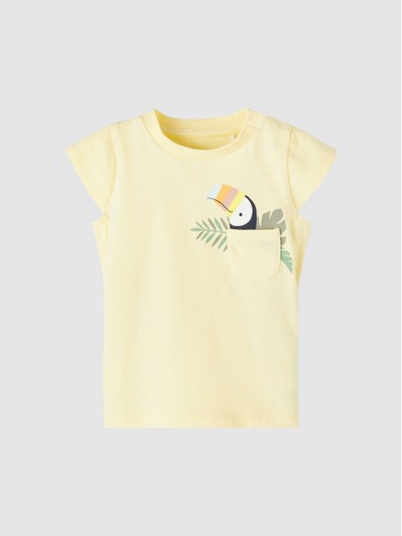 T-Shirt Baby Girl Yellow Name It