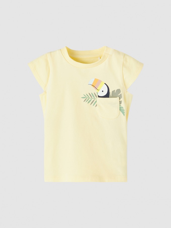 T-Shirt Baby Girl Yellow Name It