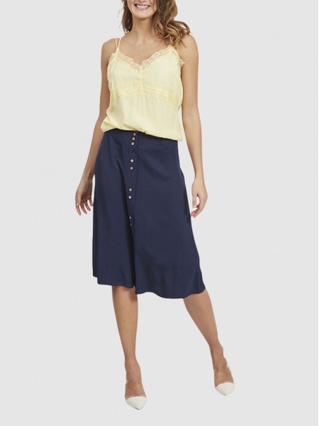 Blusa Mujer Amarillo Vila Blusa Mujer Amarillo Vila