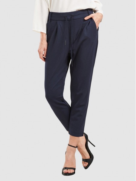 Pants Woman Navy Blue Only