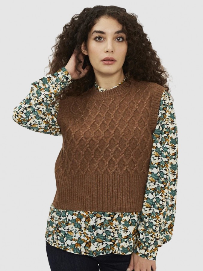 Prendas de Punto Mujer Marrn Only