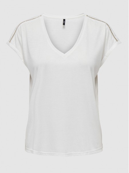 Camiseta Mujer Blanco Only