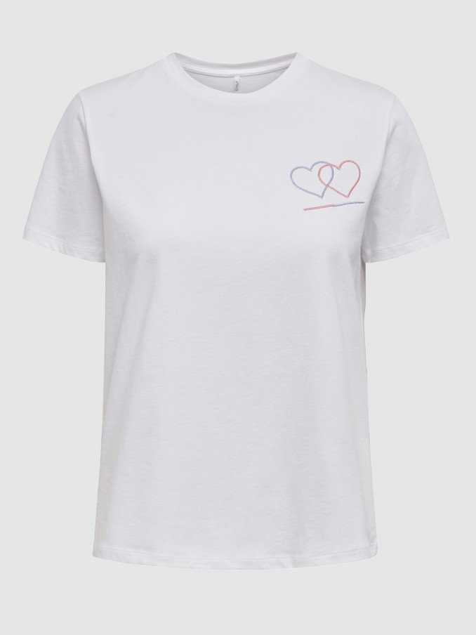 Camiseta Mujer Blanco Only