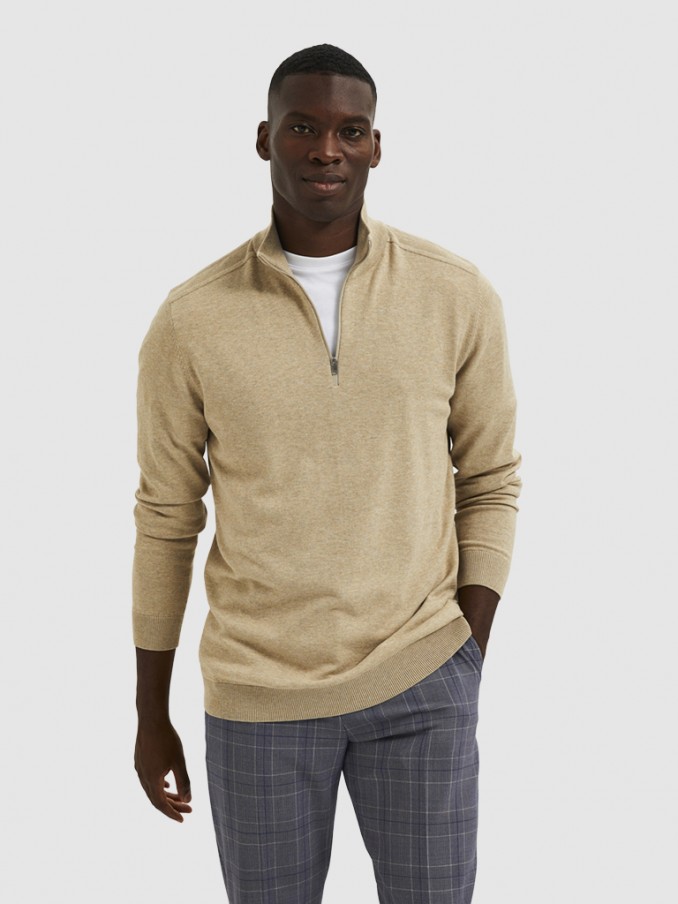 Pullover Man Cream Selected