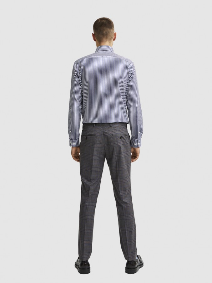 Shirt Man Blue Stripe Selected