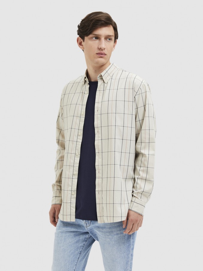 Shirt Man Cream Selected