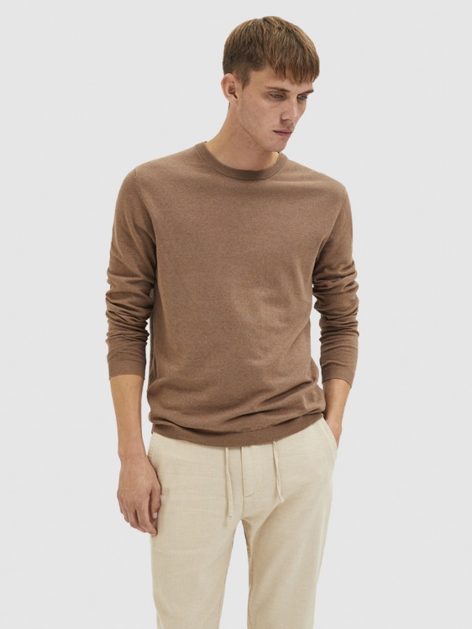 Sueter Hombre Camello Selected