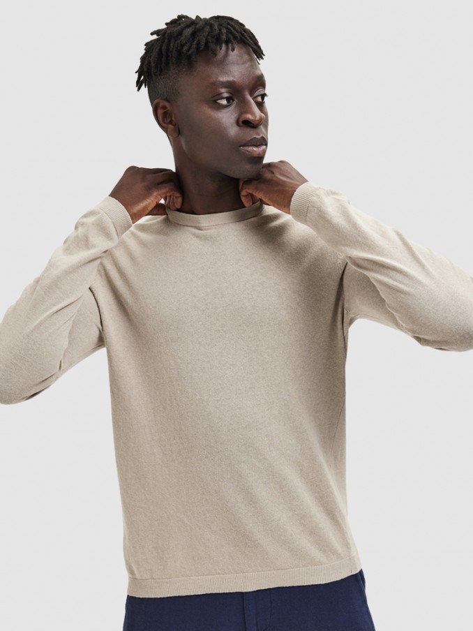 Sueter Hombre Crema Selected