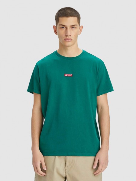 Camiseta Hombre Verde Levis