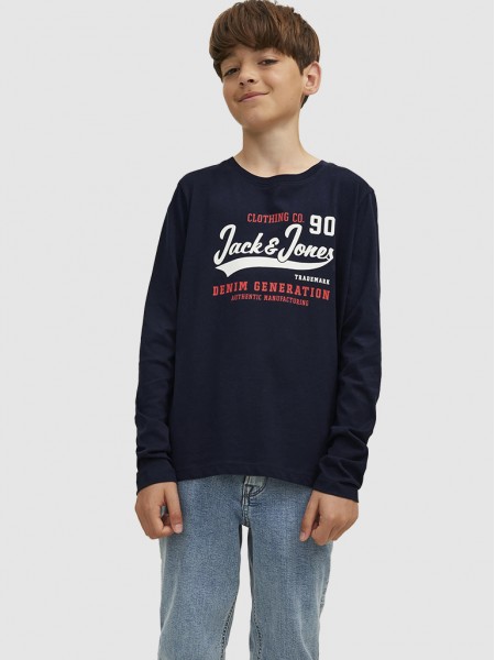 T-Shirt Boy Navy Blue Jack & Jones