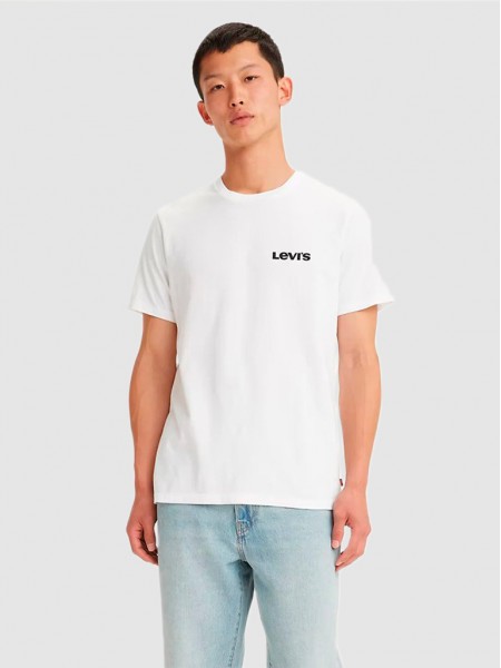 Camiseta Hombre Blanco Levis