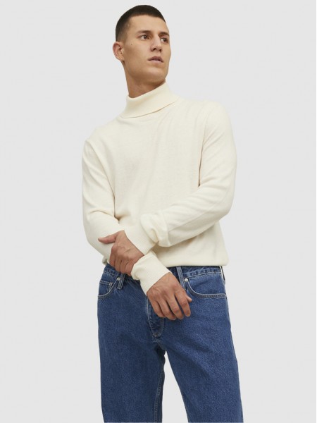 Pullover Man White Jack & Jones