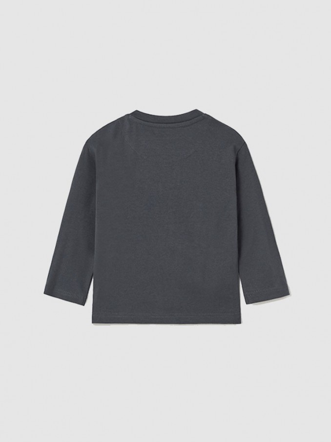 Camiseta Bebe Niño Gris Oscuro Mayoral