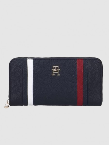 Billetera Mujer Azul Oscuro Tommy Jeans