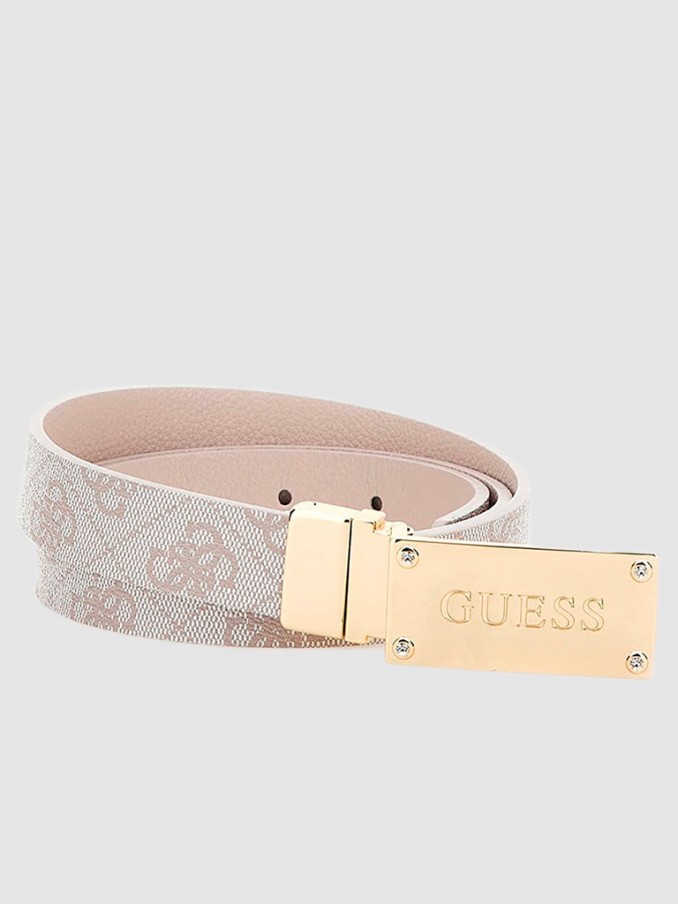 Cinturon Mujer Crema Guess