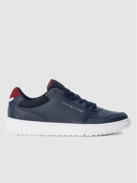 Sapatilha Homem Basket Leather Tommy Jeans