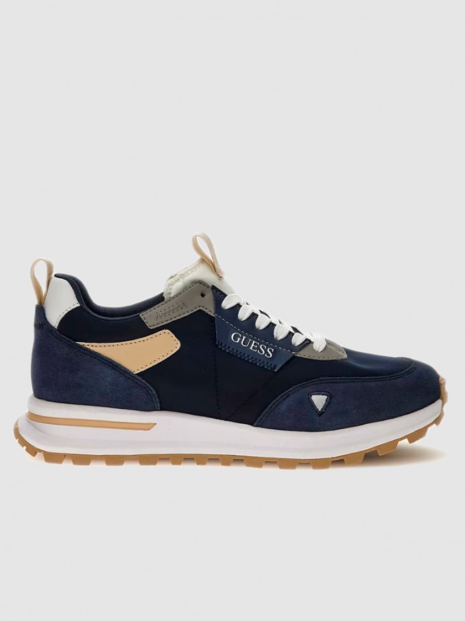 Sneakers Man Navy Blue Guess