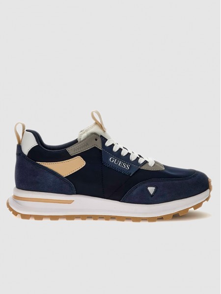 Sneakers Man Navy Blue Guess