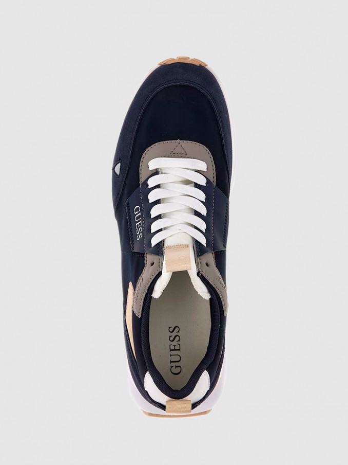 Tenis Hombre Azul Marino Guess