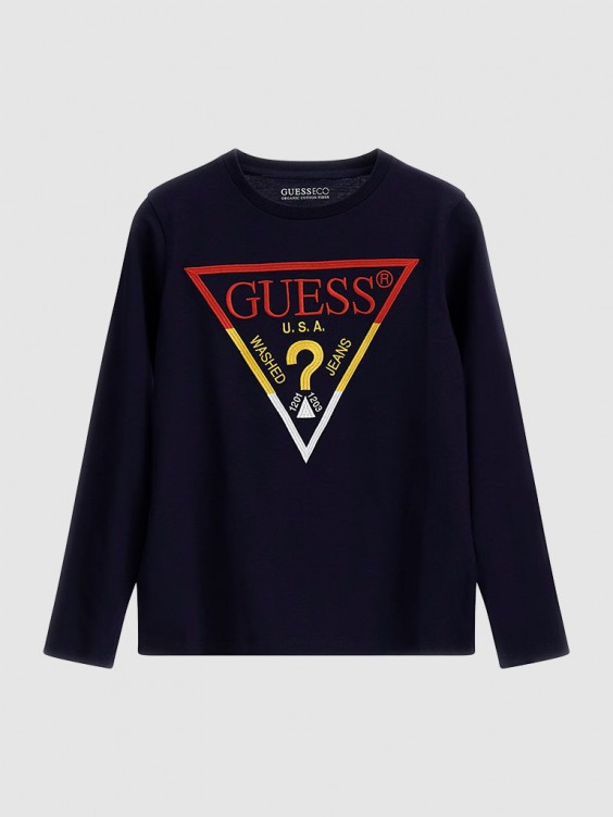 guess navy t shirt