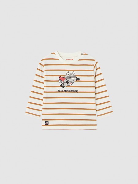 T-Shirt Baby Boy Stripes Mayoral