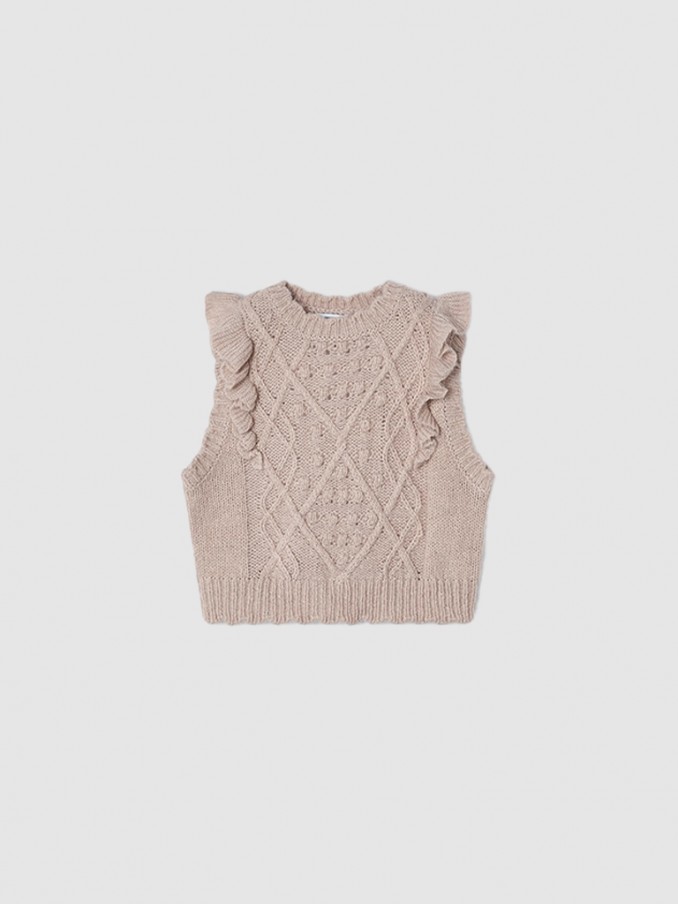 Pullover Girl Beige Mayoral