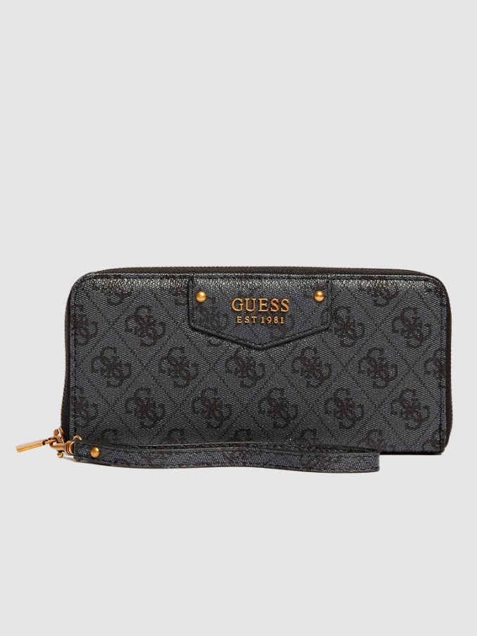 Billetera Mujer Negro Guess