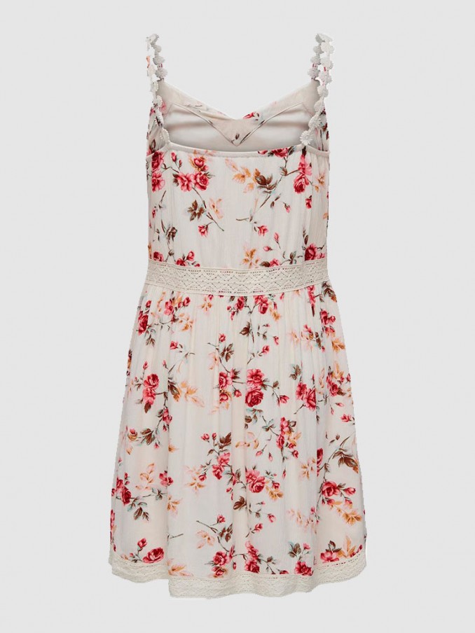 Vestido Mujer Crema Only