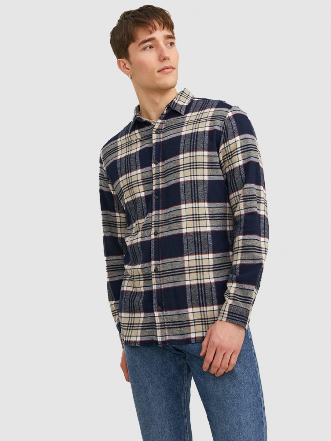 Shirt Man Navy Blue Jack & Jones