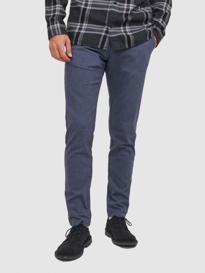 Pantalones Hombre Azul Marino Jack & Jones