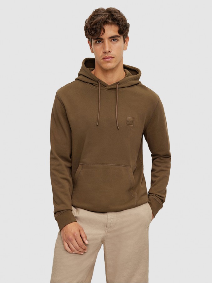 Sweatshirt Man Beige Hugo Boss