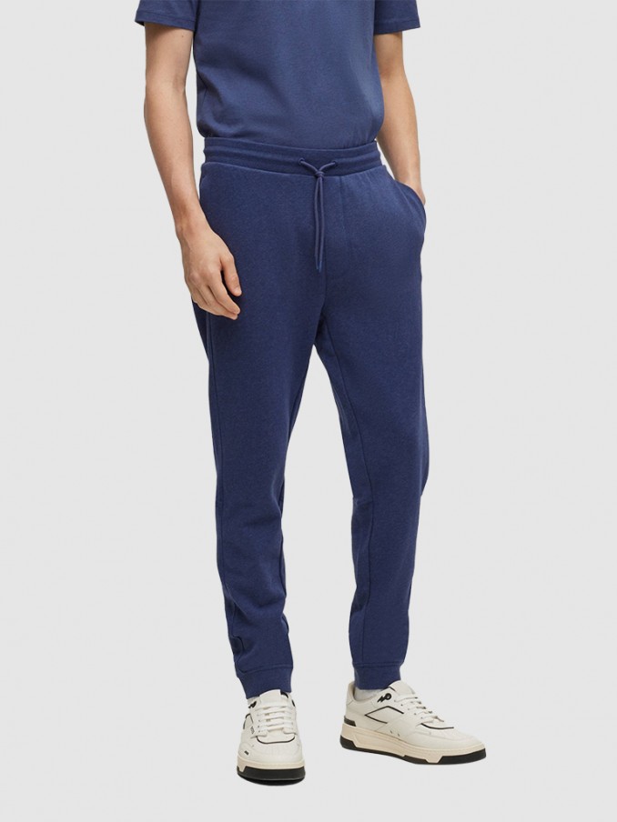 Pantalones Hombre Azul Oscuro Hugo Boss