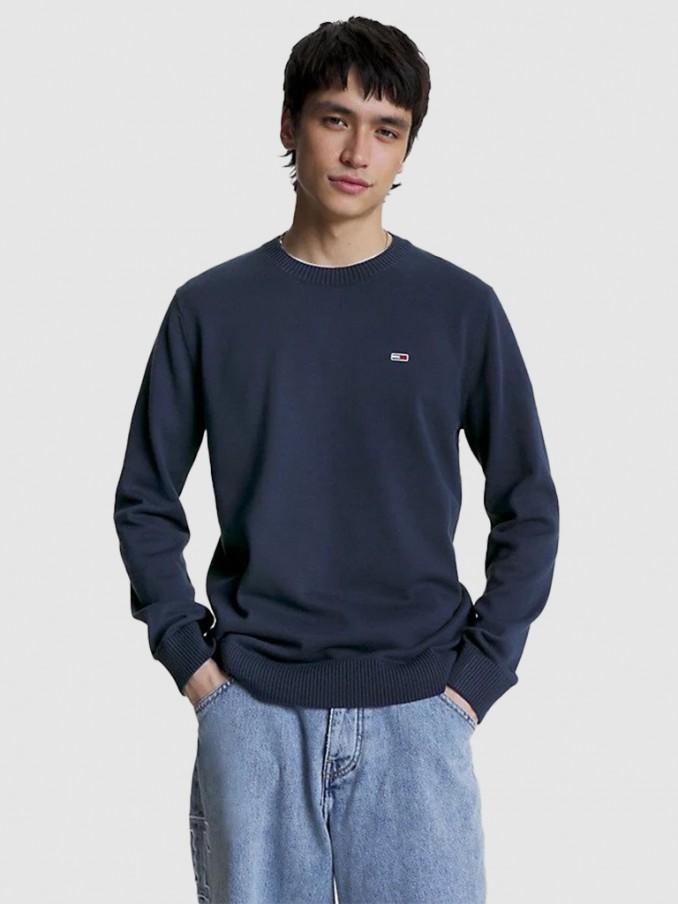 Pullover Man Navy Blue Tommy Jeans