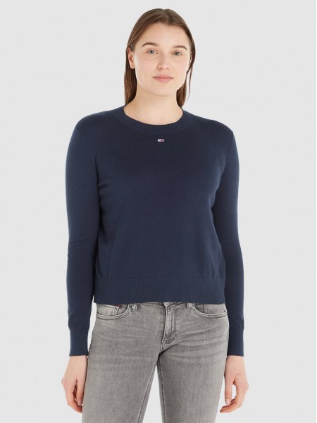 Sueter Mujer Azul Marino Tommy Jeans