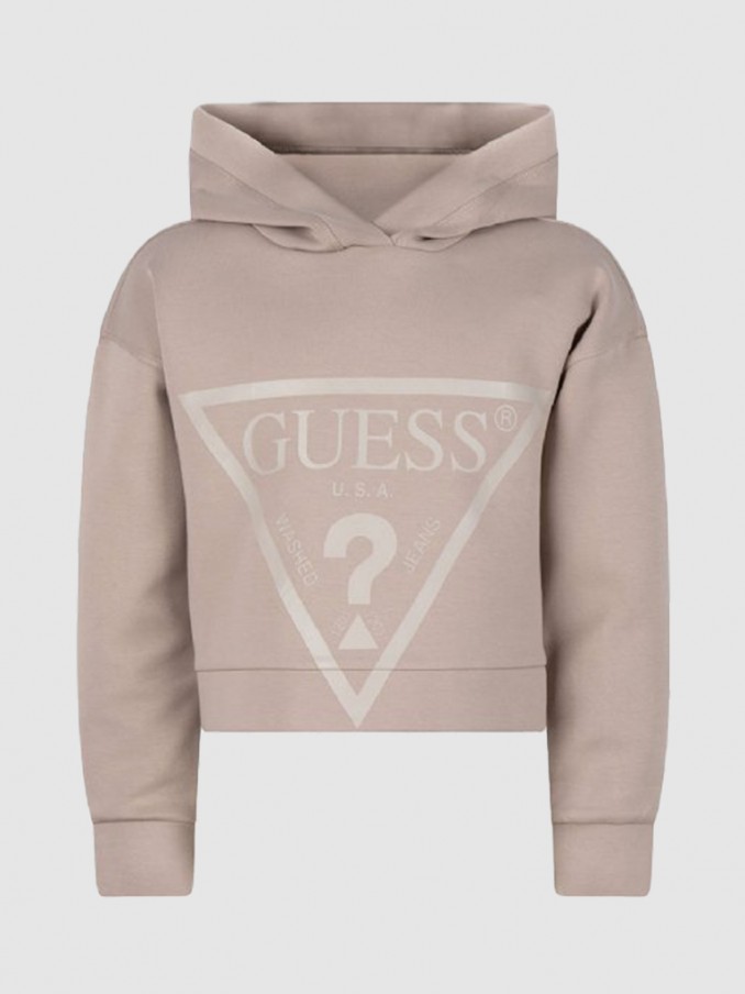 Sweatshirt Girl Old Pink Guess