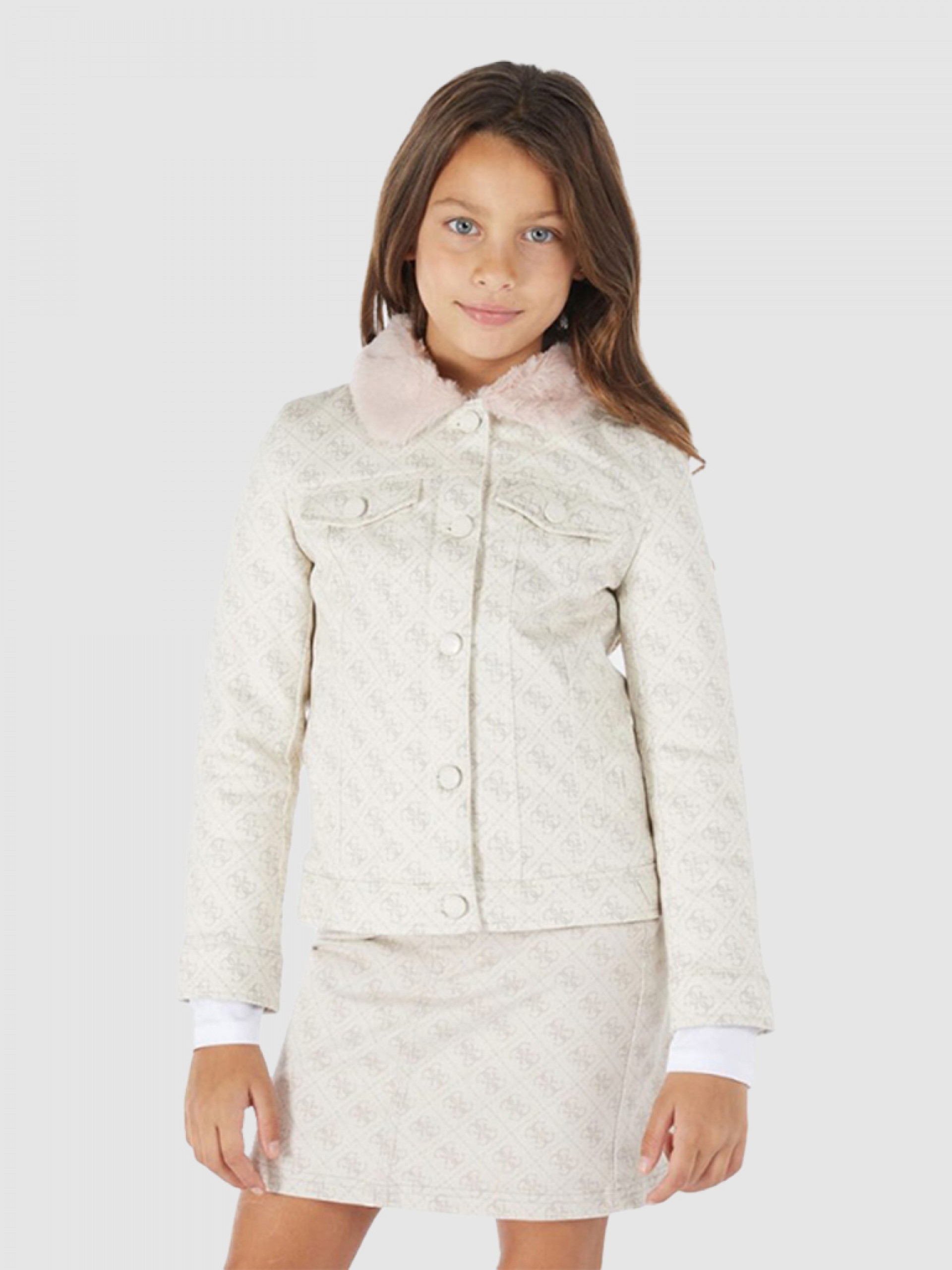 Chaqueta Niña Crema Guess