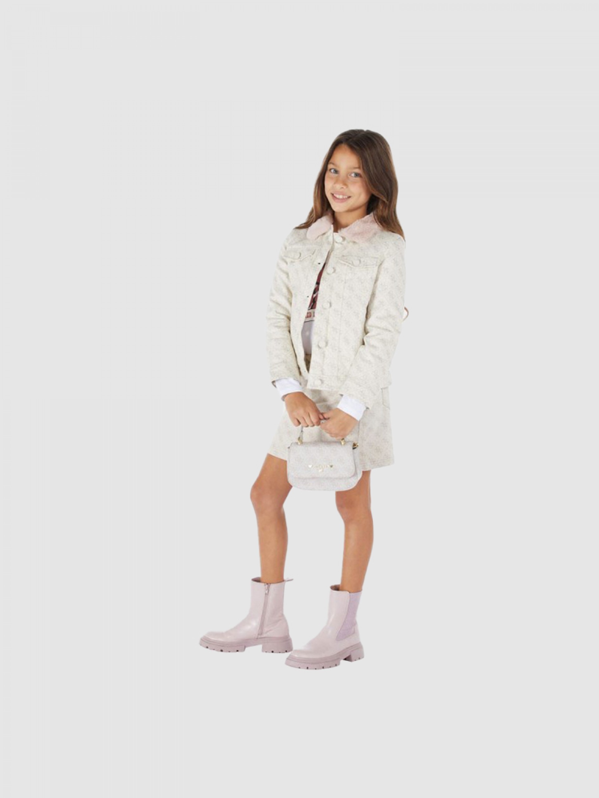 Chaqueta Niña Crema Guess