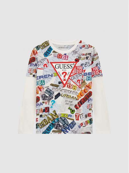 Camiseta Nio Multicolor Guess