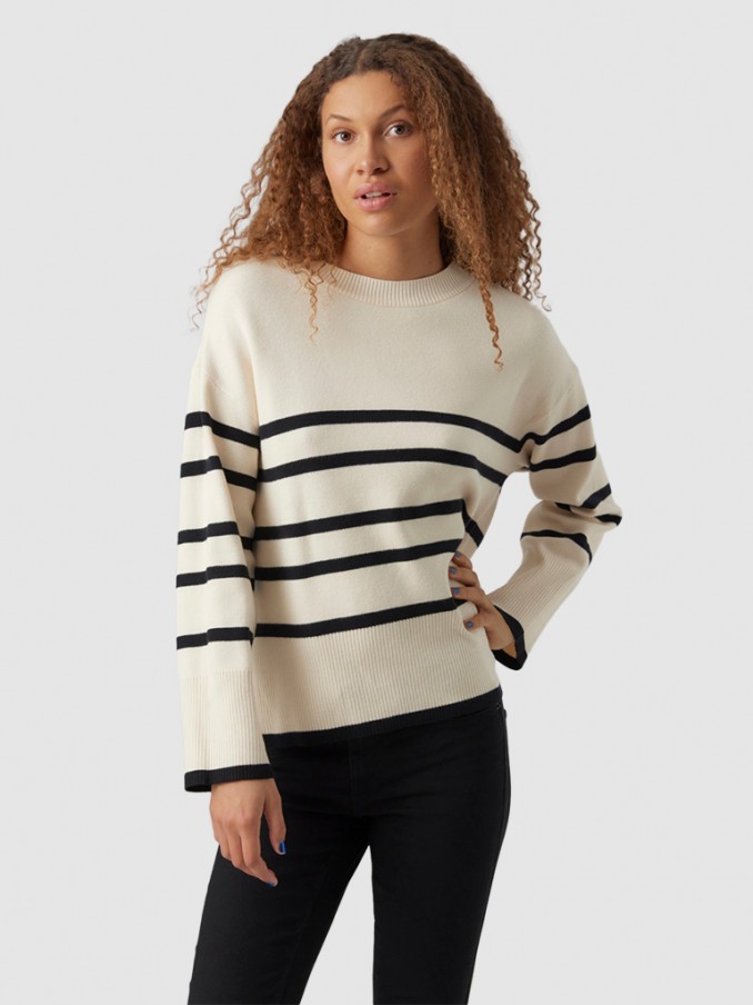 Pullover Woman Cream Vero Moda