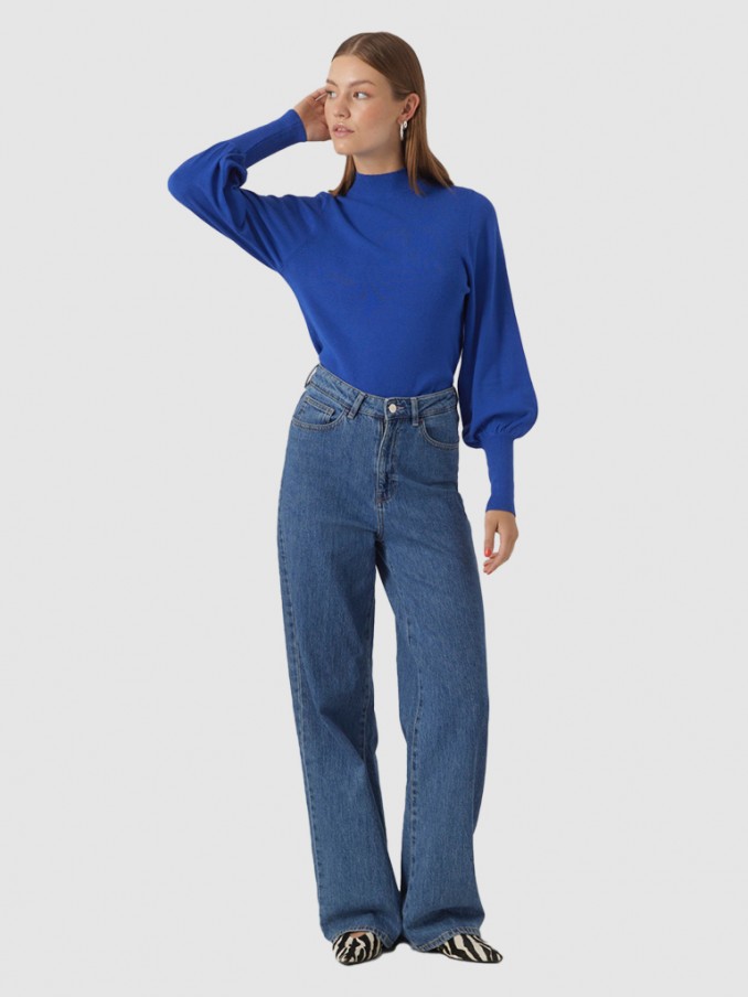 Sueter Mujer Azul Vero Moda