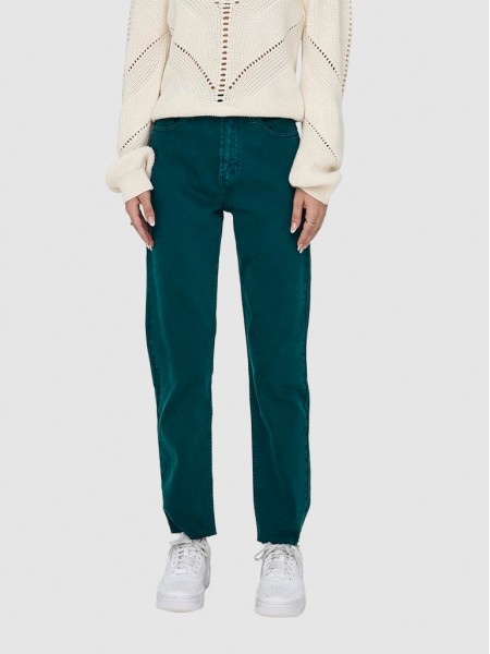 Pants Woman Dark Green Only