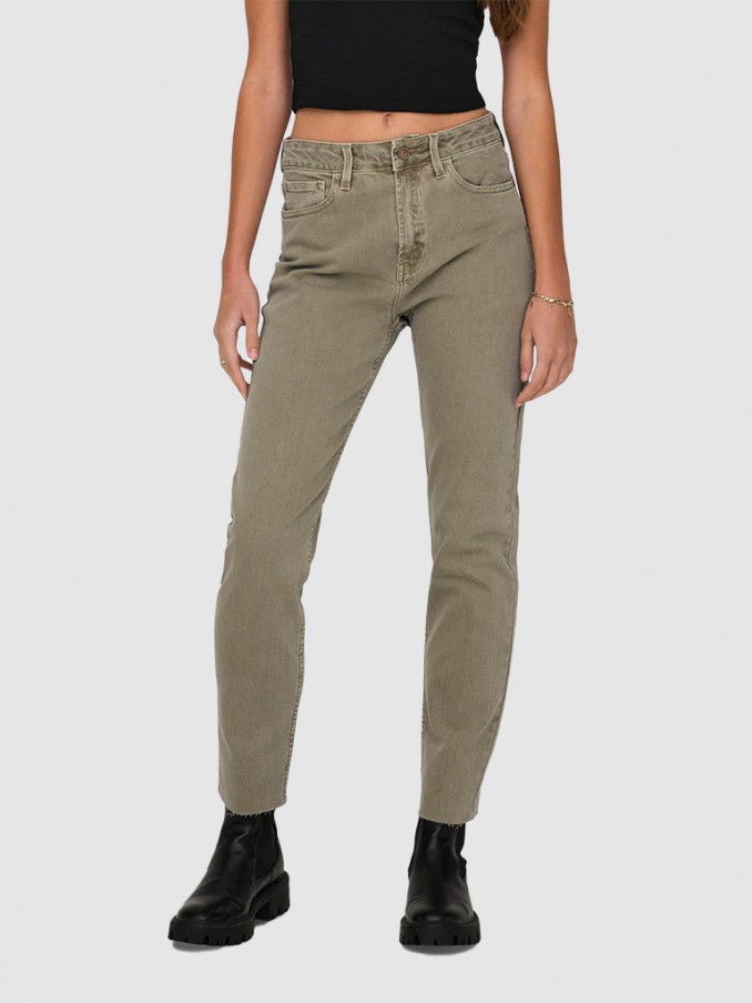 Pants Woman Beige Only